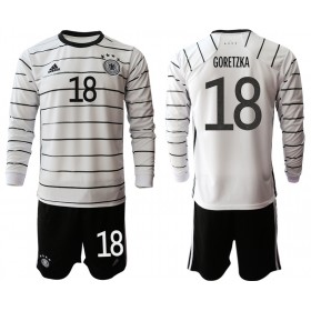 Njemačka Dres Leon Goretzka 18 Dječji Domaći Euro 2020 Dugim Rukavima